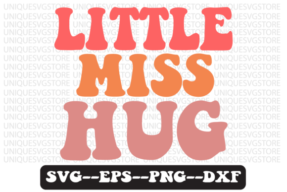 Little Miss Hug Groovy Retro Svg Design Review