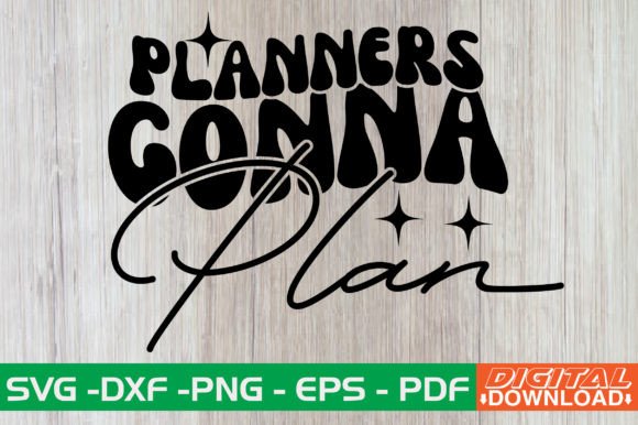 Planners Gonna Plan Retro SVG Review