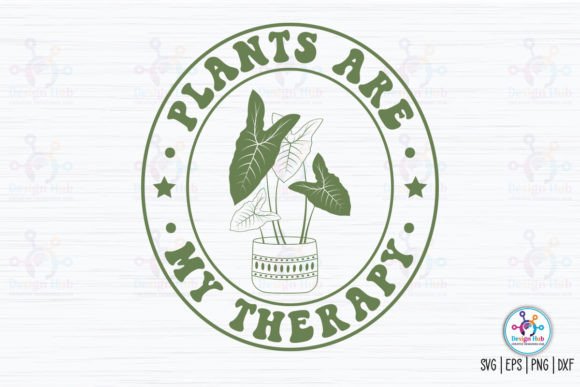 Plants Are My Therapy Retro SVG Review